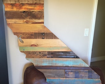 California Pallet Wall Art