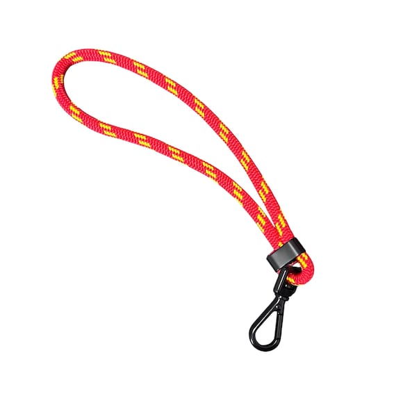 Rope keychain - red and yellow - nautical - handmade in USA