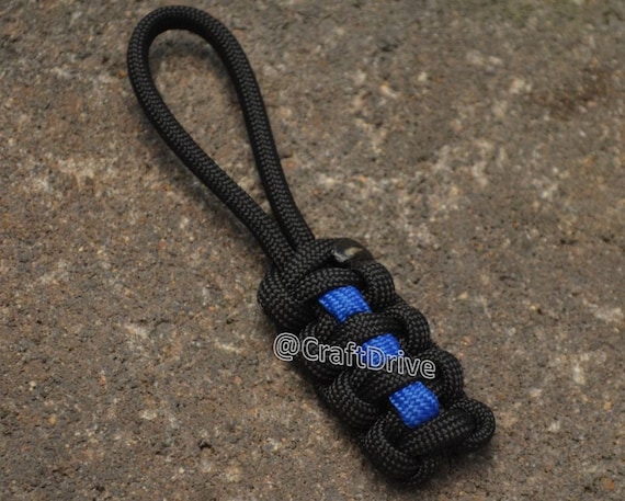 4 pack Police - Sheriff - Firefighter - Correctional - 550 paracord zipper pulls