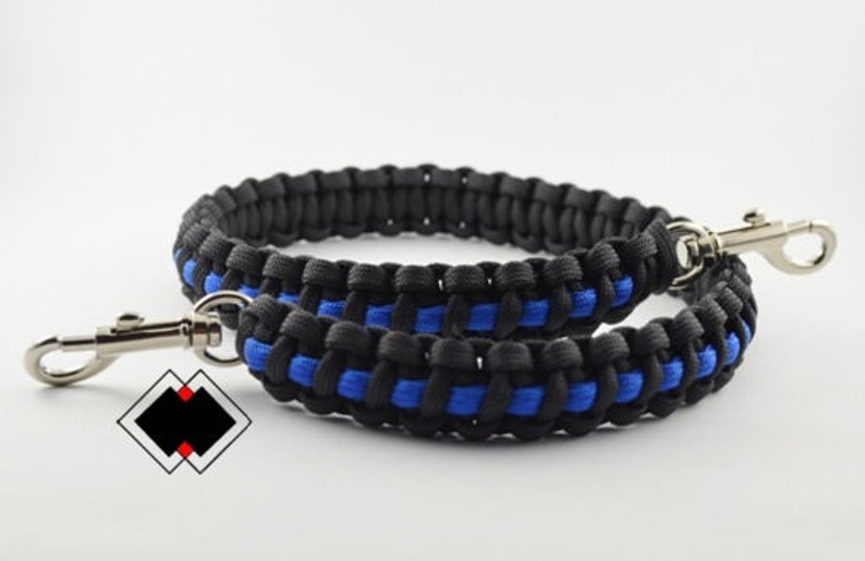 Police thin blue line 550 paracord survival lanyard handmade image 3