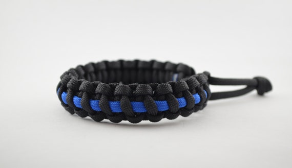 Mad Max Fury Road Tom Hardy design POLICE thin blue line bracelet