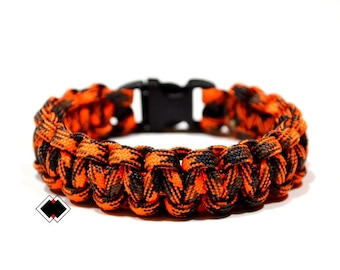 paracord survival bracelet open season camo handmade in USA