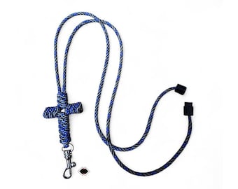 Cordón de paracord 550 personalizable con cruz grande, hebilla desprendible, fabricado en EE. UU.