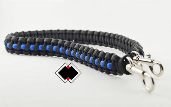 Police thin blue line - 550 paracord survival lanyard - handmade