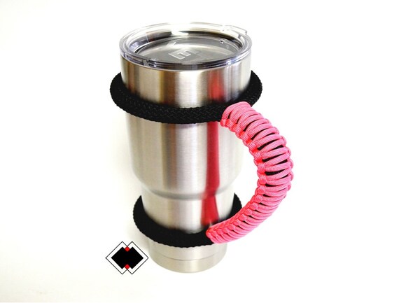 tumbler handle pink or custom handmade USA