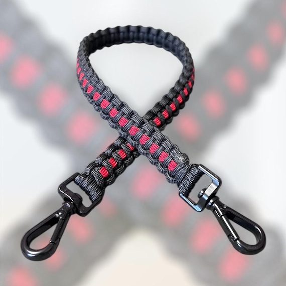 Customizable 550 paracord survival lanyard - Firefighter thin red line - handmade in USA