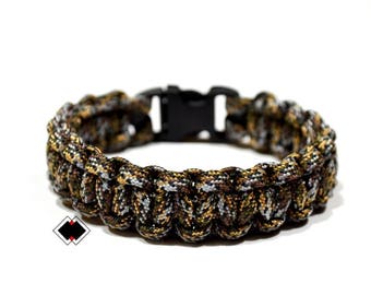 paracord survival bracelet infiltrate camo handmade in USA