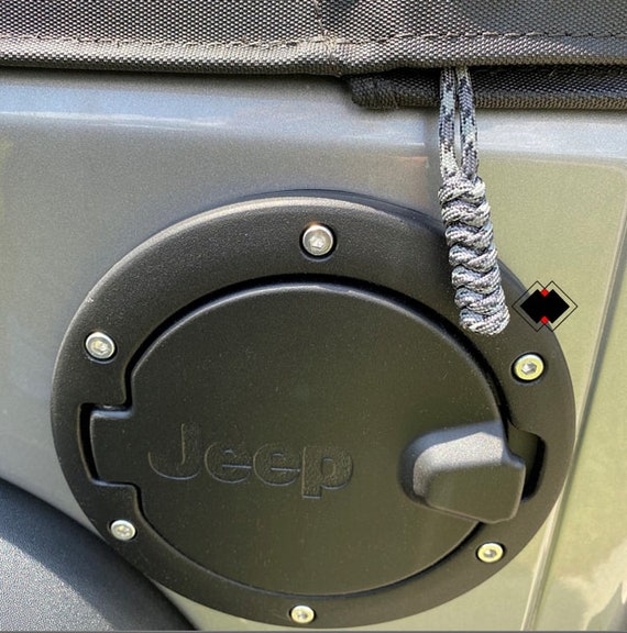 Jeep Wrangler windows paracord zipper pulls reflective keychain knife lanyard handmade in USA