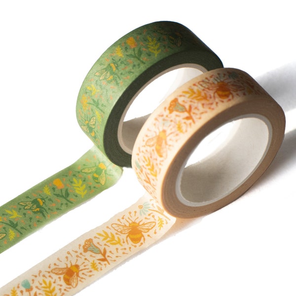 Bumble Bee Floral Washi Tape