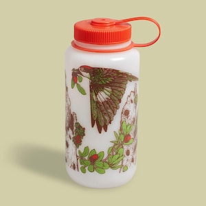 32oz Wide Mouth Nalgene Water Bottle: Chaparral, Acorn Woodpecker, Engelmann Oak, Pasadena Audubon