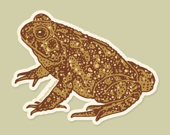 Toad, Waterproof Vinyl Sticker 3"