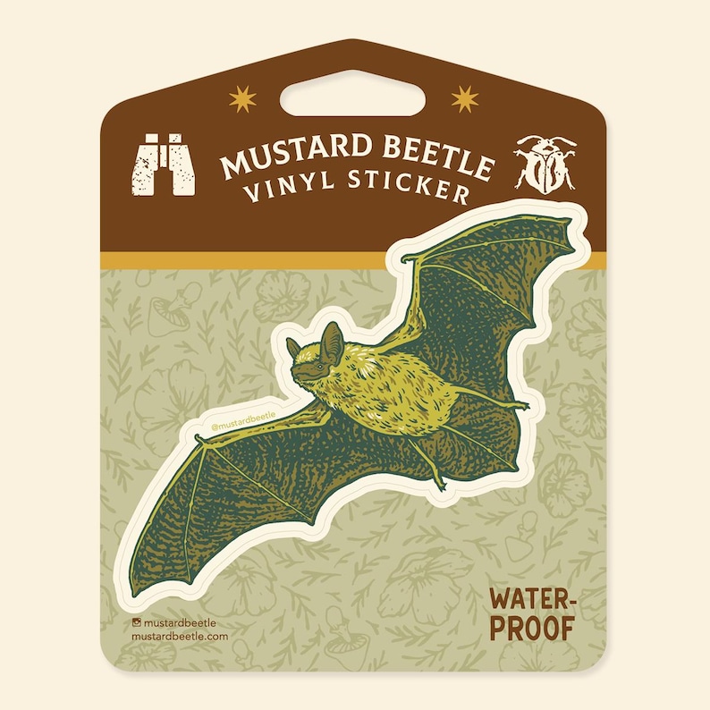 Adesivo: Canyon Bat, adesivo in vinile impermeabile da 3" immagine 2