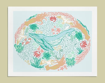 Antique Ocean Life Art Print Marine Biology Art Print Coral - Etsy