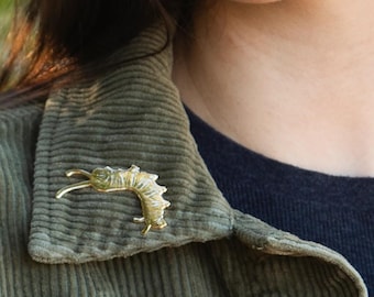 Enamel Pin: Monarch Caterpillar