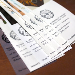 MBH Press, Custom Printed, Made to Order, Giclee Prints, Paper Sample Pack