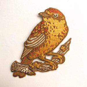 Palm Warbler Bird Embroidered Patch, Iron on Patch, Ornithology image 8