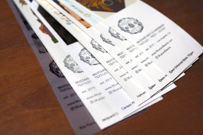 MBH Press, Custom Printed, Made to Order, Giclee Prints, Paper Sample Pack image 2