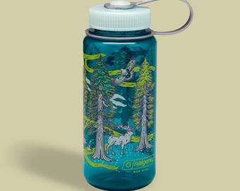 Nalgene 16oz: Redwoods, Wide Mouth Water Bottle