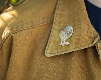Enamel Pin: Burrowing Owl