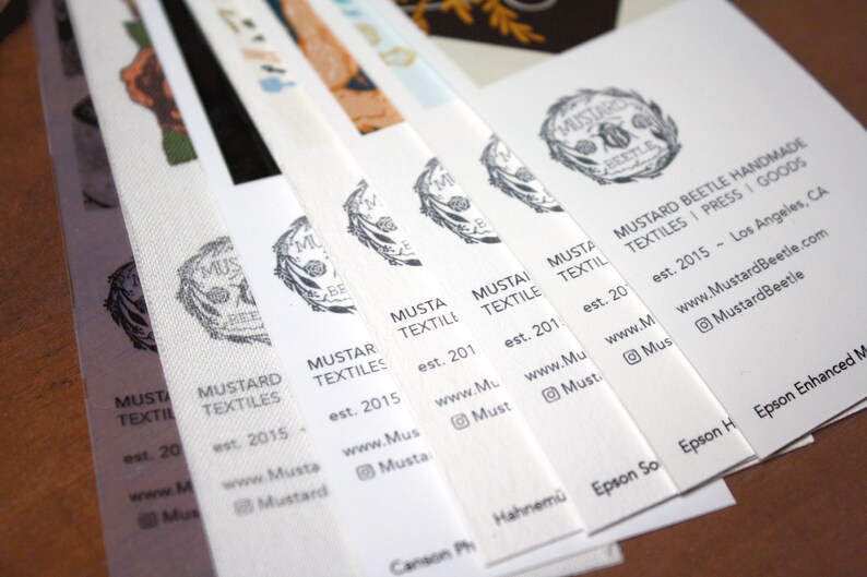 MBH Press, Custom Printed, Made to Order, Giclee Prints, Paper Sample Pack image 5