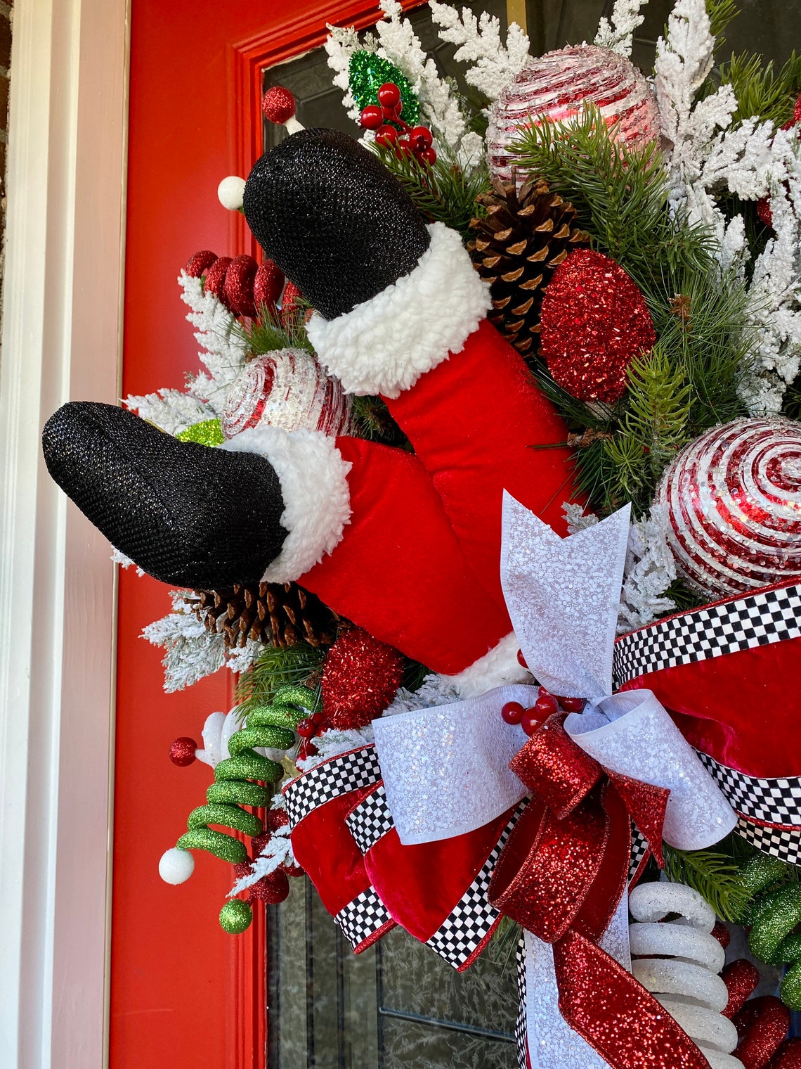 Christmas Santa Wreath 