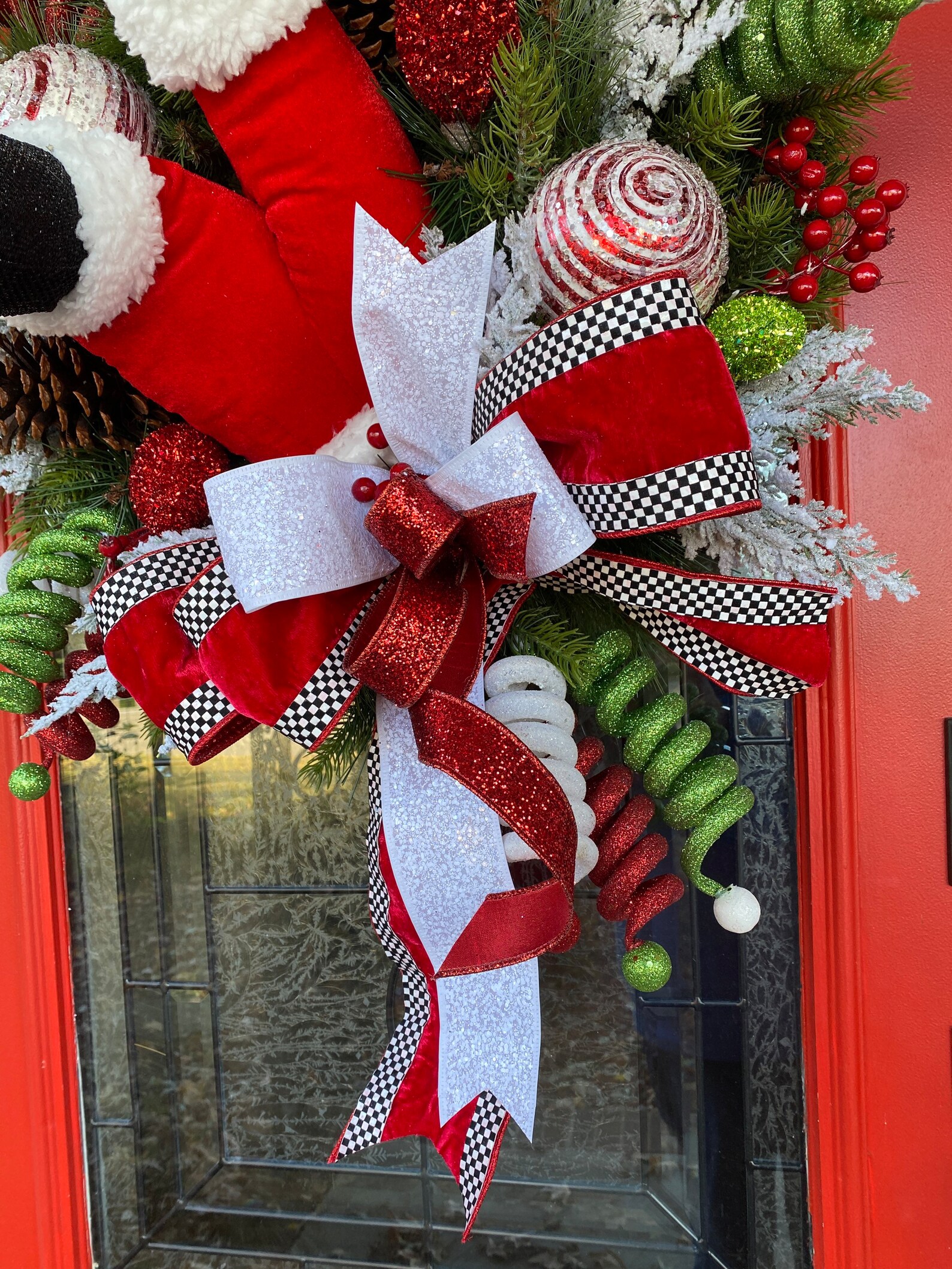 Christmas Santa Wreath 