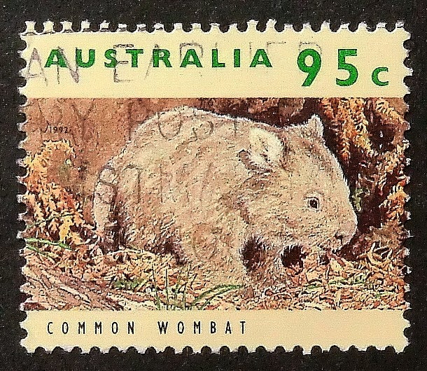 Wombat Australia Handmade Framed Postage Stamp Art 4528 Etsy