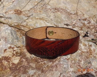 brown leather choker/womans/mens/unisex/sun choker/OOAK choker/boho retro vintage necklace/leather jewelry/upcycled leather choker/CH68