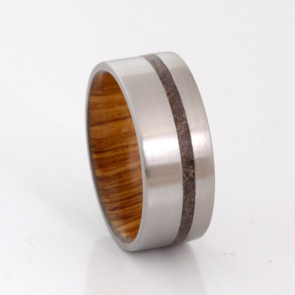 petrified dinosaur bone wedding ring fossil bone wood wedding band olive wood engagement ring