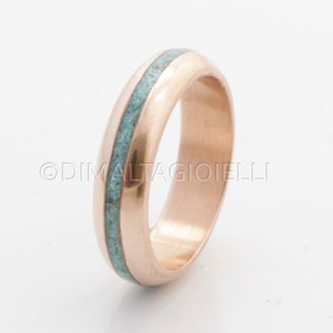 Turquoise Man ring copper ring for men Band copper wedding ring turquoise ring turquoise ring mens wedding band woman ring