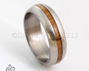 dome wedding band olive ring for man and woman titanium mens wedding ring statement wood ring size 3 to 16 alternative engagement ring