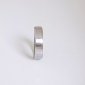 Mens Wood Wedding Band Titanium Wood Ring Alternative Wedding Band Men's wood ring inside wood band image 3