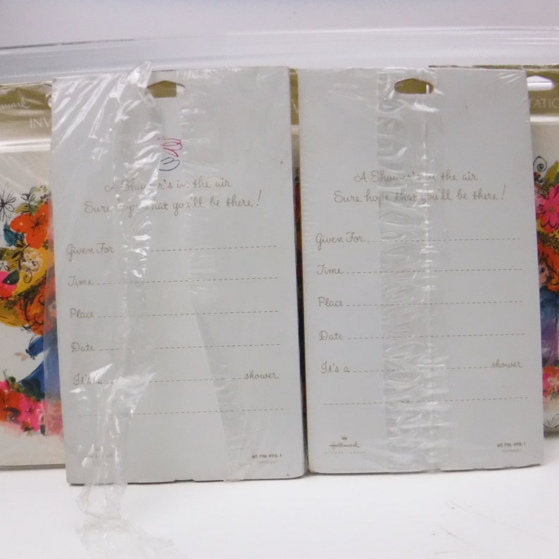 40 Vintage Wedding or Baby Shower Invitations from Hallmark Cards Sealed Old Store Stock