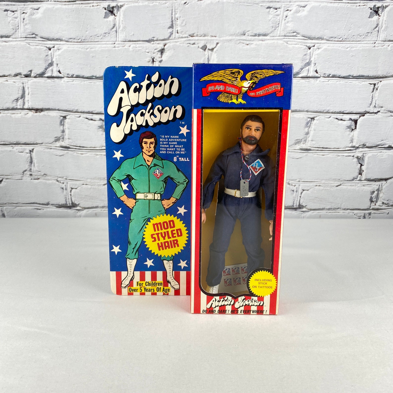 MEGO 1971 Action Jackson Action Figure With Mod Styled Hair Etsy