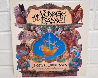 FIRST PRINTING Voyage of the Basset Hardcover Book by James C. Christensen 1996 Illustrated Fantasy Adventure