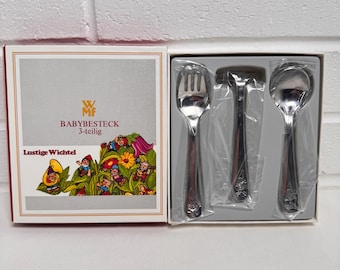 Kleeblatt Babybesteck 3 Piece Baby Stainless Cutlery Set with Box