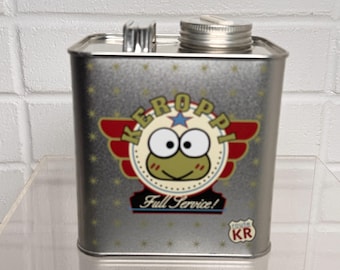 Vintage KEROPPI Full Service Gas Can Metallmünze Bank 1996 Sanrio