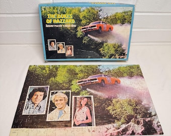Jahrgang 1981 The Herzöge von Hazzard 200 Stück Jigsaw Puzzle Car Jump Komplett