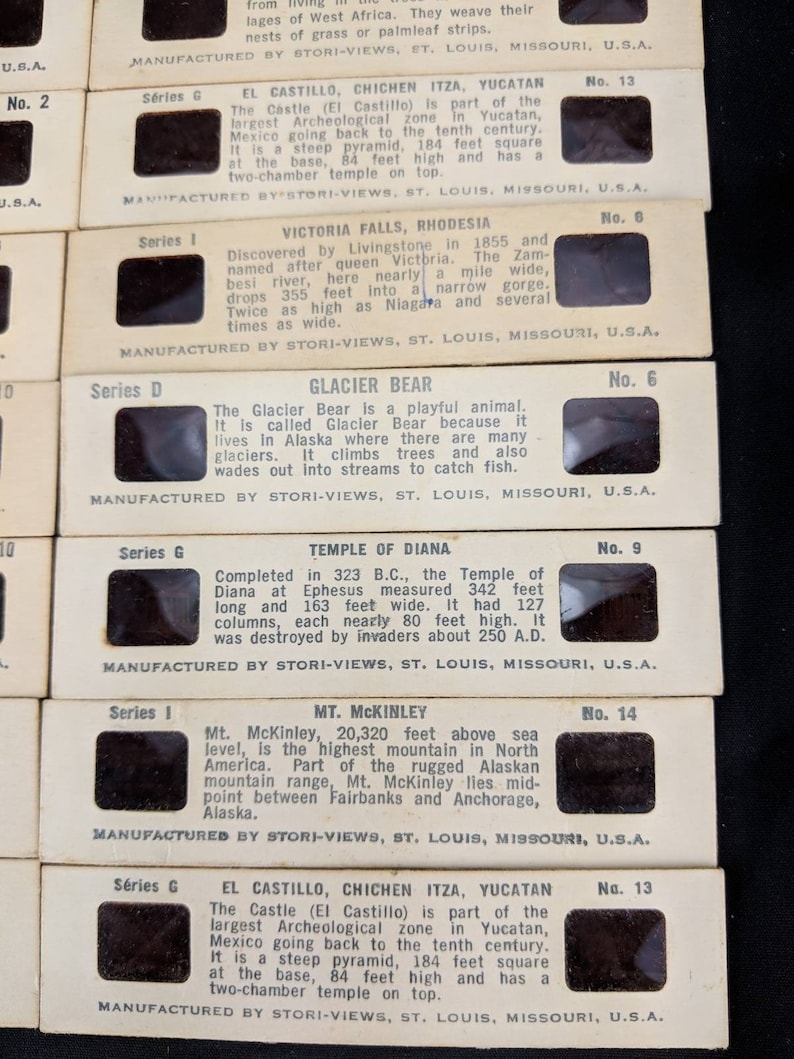 Stori-view Vintage Slide Lot of 32 Viewmaster Style 3D Photography Images #1