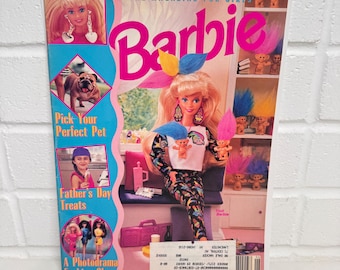 Vintage Barbie Magazine 1993 featuring Earring Magic Barbie and Friends