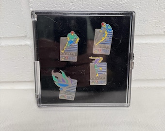 IBM 1998 Nagano Olympic Winter Games 4 Pin Set CANADIAN Exclusive