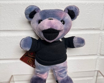 Figura coleccionable vintage de Jerry Garcia Grateful Dead Bean Bear de Liquid Blue de 1998