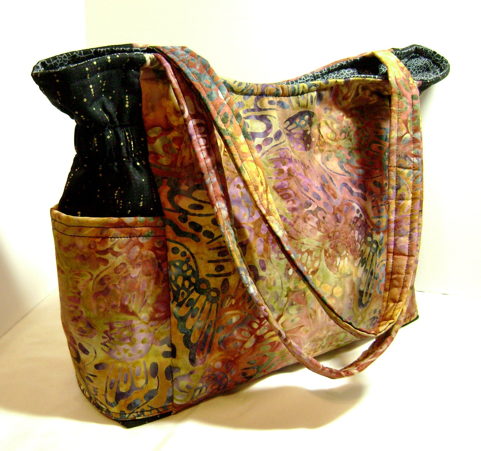 Batik Handbag Batik Fabric Purse One Of a Kind Quilted | Etsy