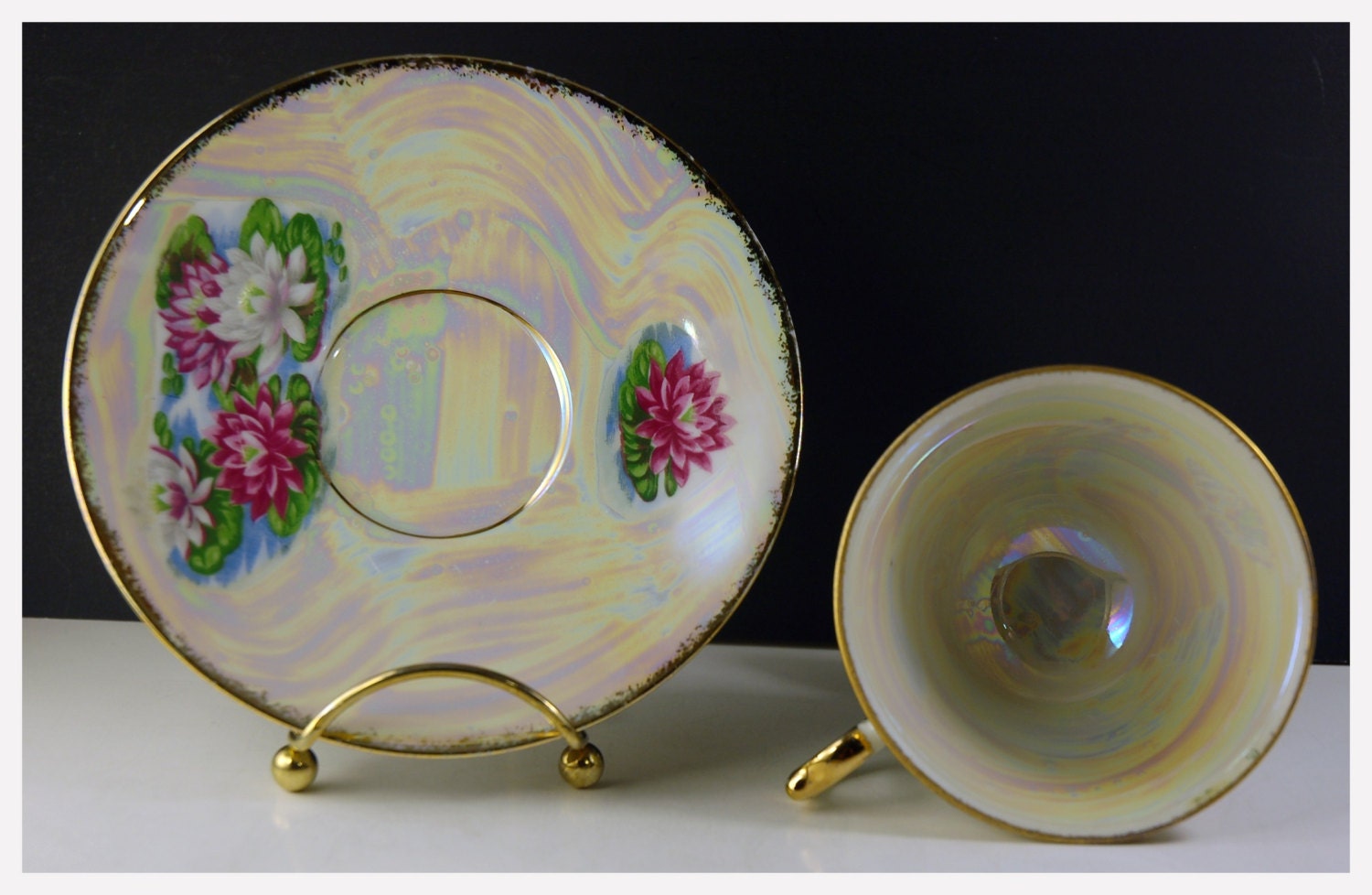 Norleans China of Japan Tea Cup/Flower of the Month July Etsy