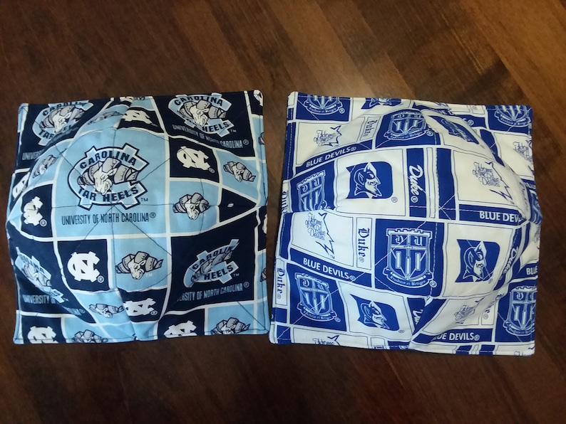 Tarheels UofM Ohio State COLLEGE THEMED Bowl Cozies Blue Devils MI State,Sooners,Crimson Tide,Seminoles,Boilermakers