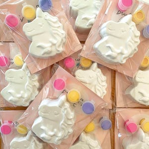 Unicorn Painting Kit Party Favor: DIY Plaster Figurine