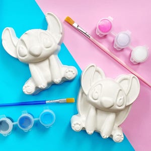 Kit de pintura em gesso com pontos fofos e anjos – artesanato criativo DIY para crianças