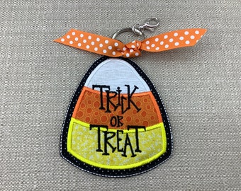 Candy Corn Bag Tag Backpack Tag Halloween Bag Tag