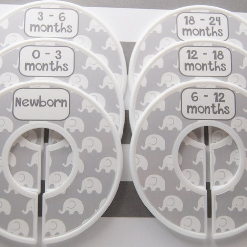 Baby Closet Divider Elephant Nursery Closet Dividers Etsy