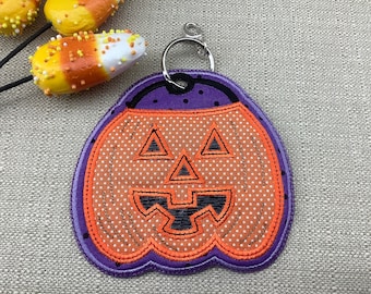 Jack O’Lantern Bag Tag Halloween Bag Tag Backpack Tag